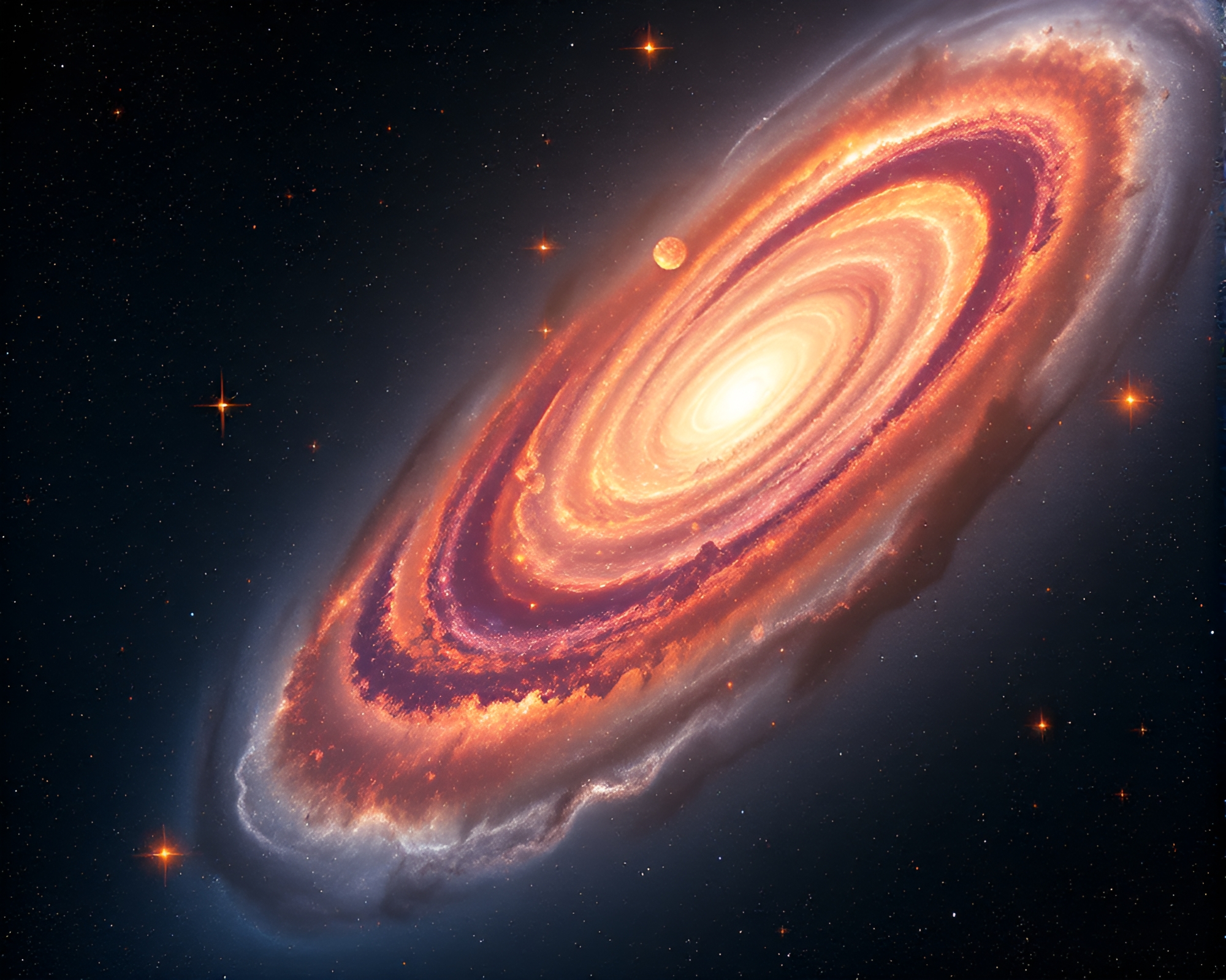 Stunning 3D Cosmic Time-Lapse with Swirling Galaxies – free AI stock image