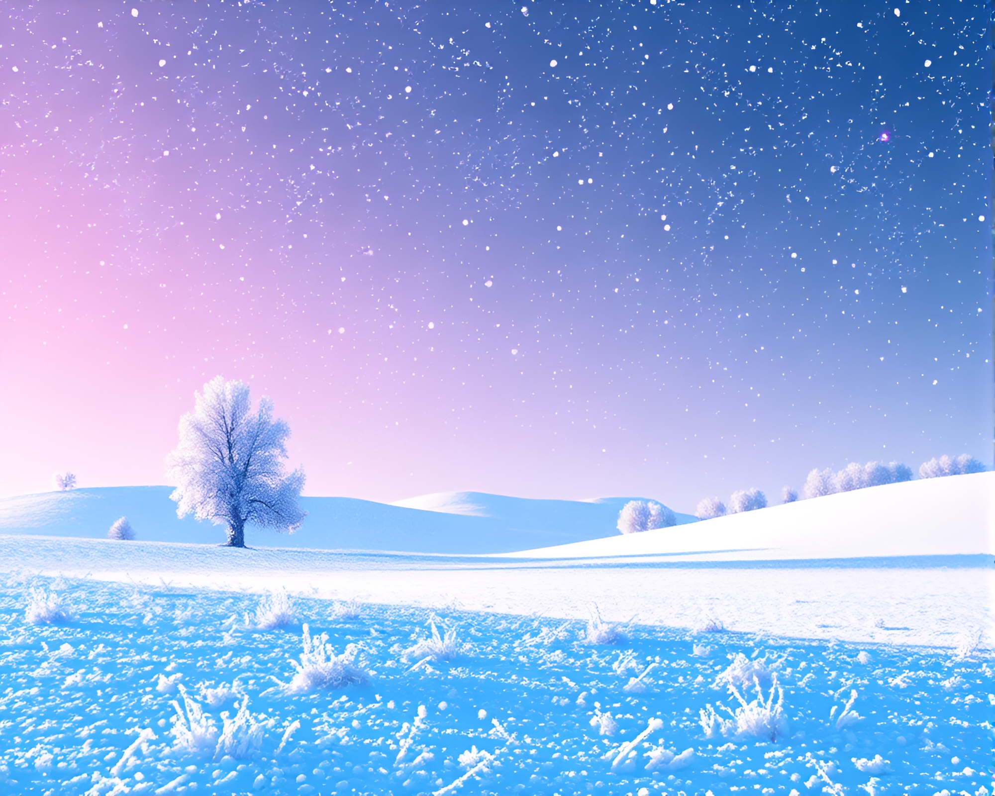 Enchanting Glittering Frost Plains Transformed Into 8-Bit Masterpiece – free AI stock image
