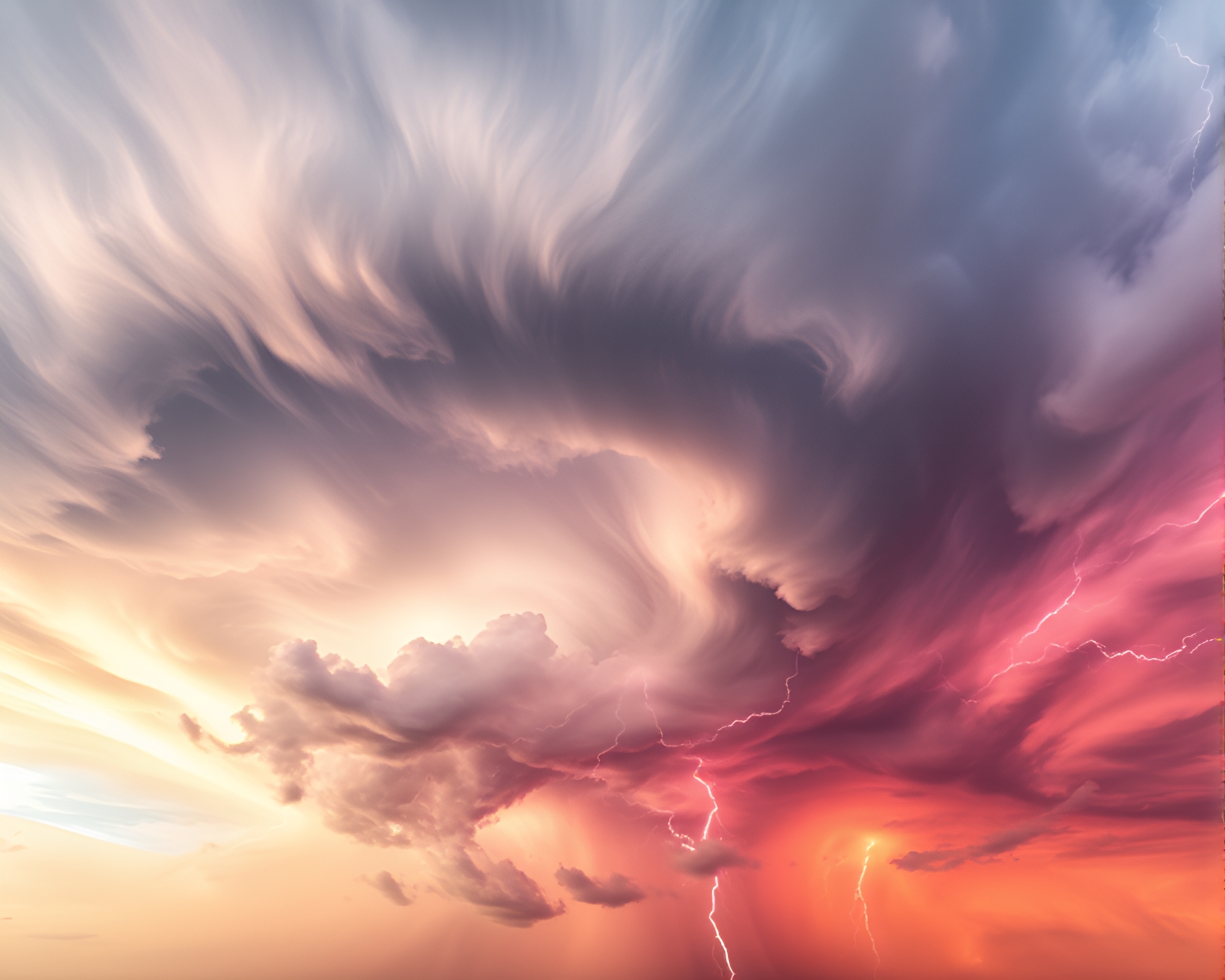Vibrant Electric Storm Front Illustration Sparks Imagination – free AI stock image