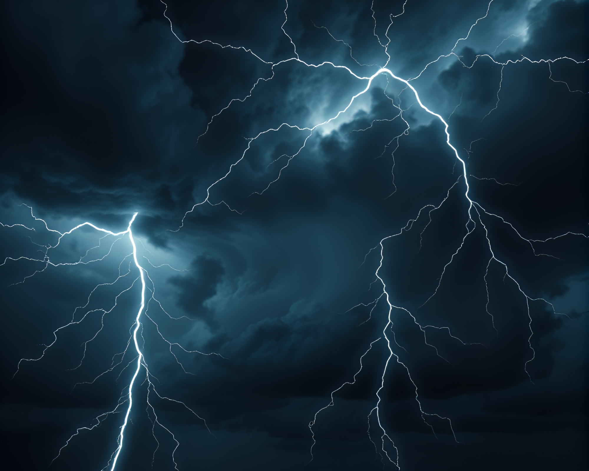 Intense Electric Storm Front with Striking Graphic Design – free AI stock image