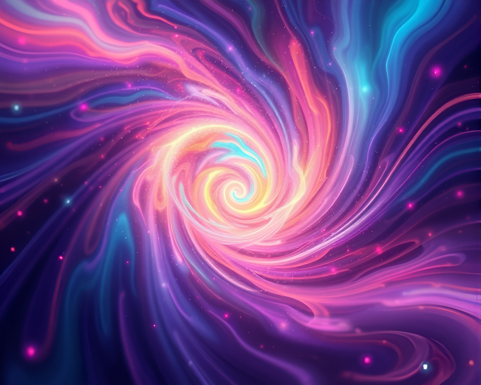 Captivating Quantum Vortex Swirling in Vibrant Hues – free AI stock image