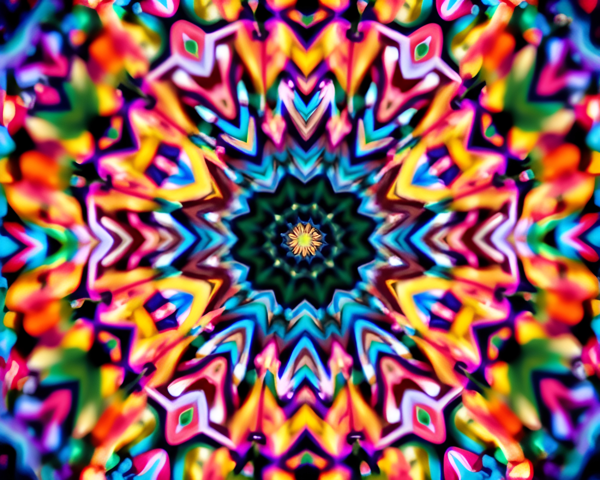 Mesmerizing Kaleidoscope: Intricate Patterns in Vivid Colors – free AI stock image