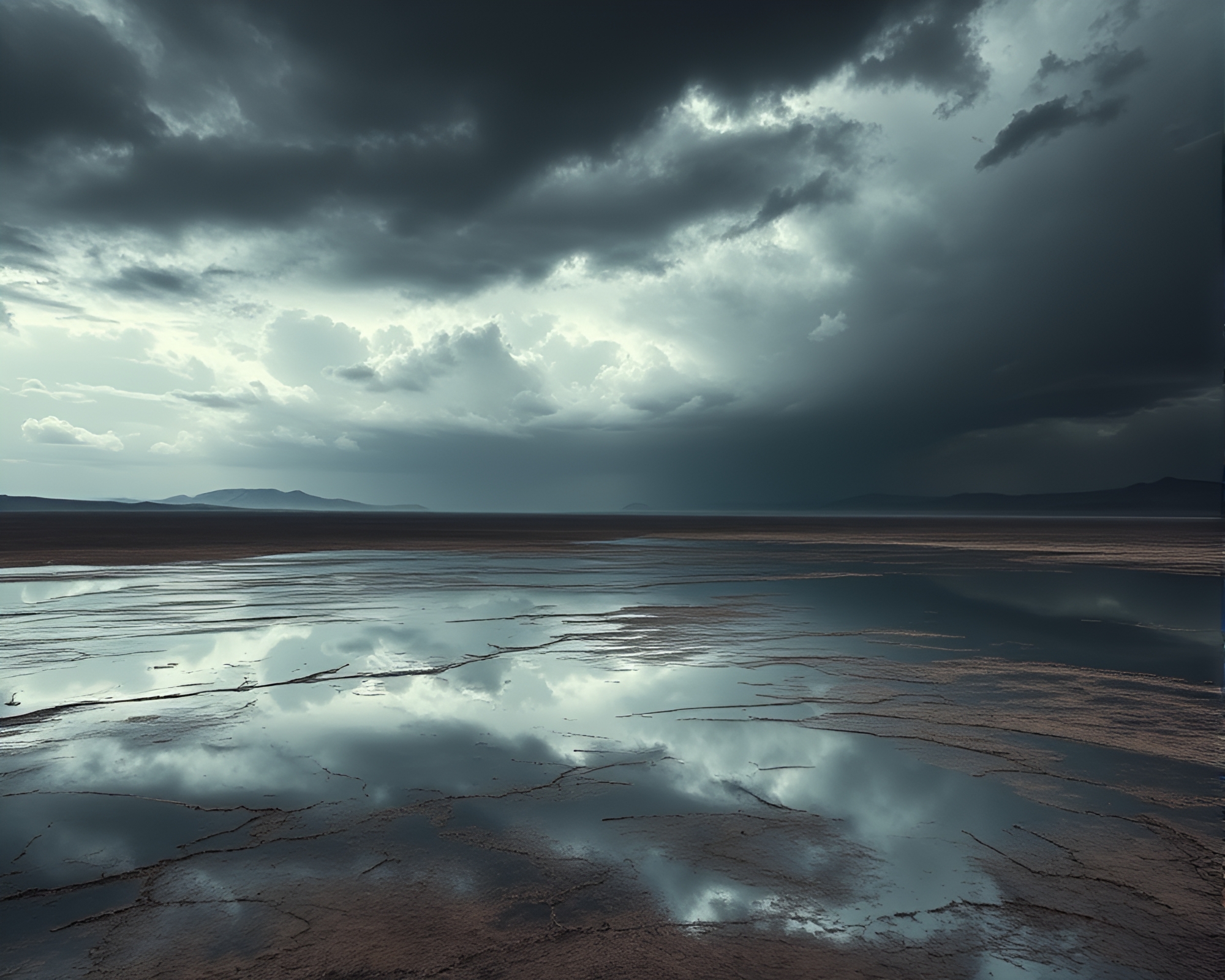 Ethereal 3D Landscape Reflects Infinity in Mirrored Horizon – free AI stock image