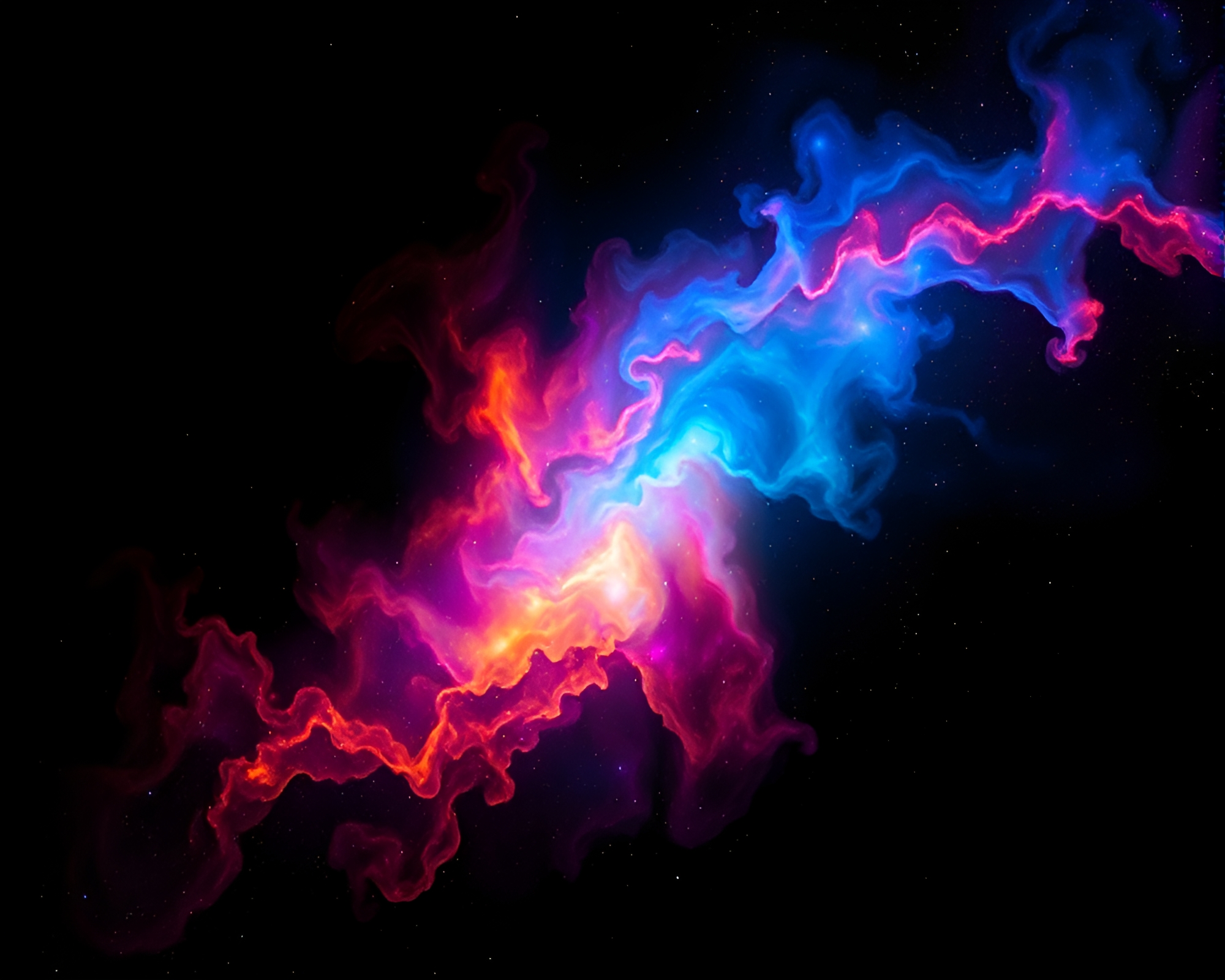 Vibrant Cosmic Nebula Swirling with Vivid Colors – free AI stock image
