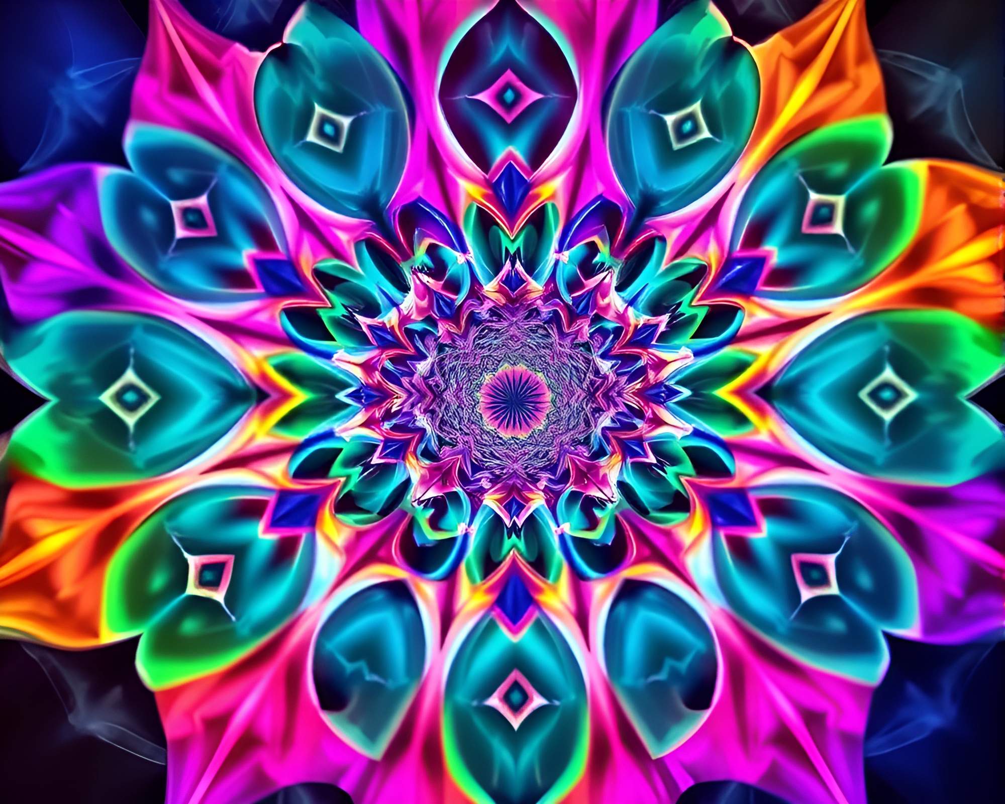 Mesmerizing Fractal Geometry Unfolds in Contemporary Art – free AI stock image