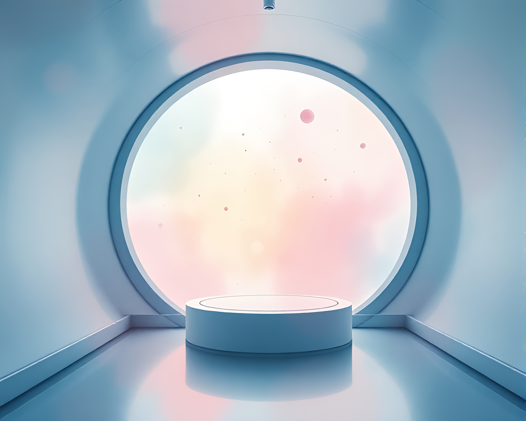 Tranquil Zero-Gravity Watercolor Art – free AI stock image