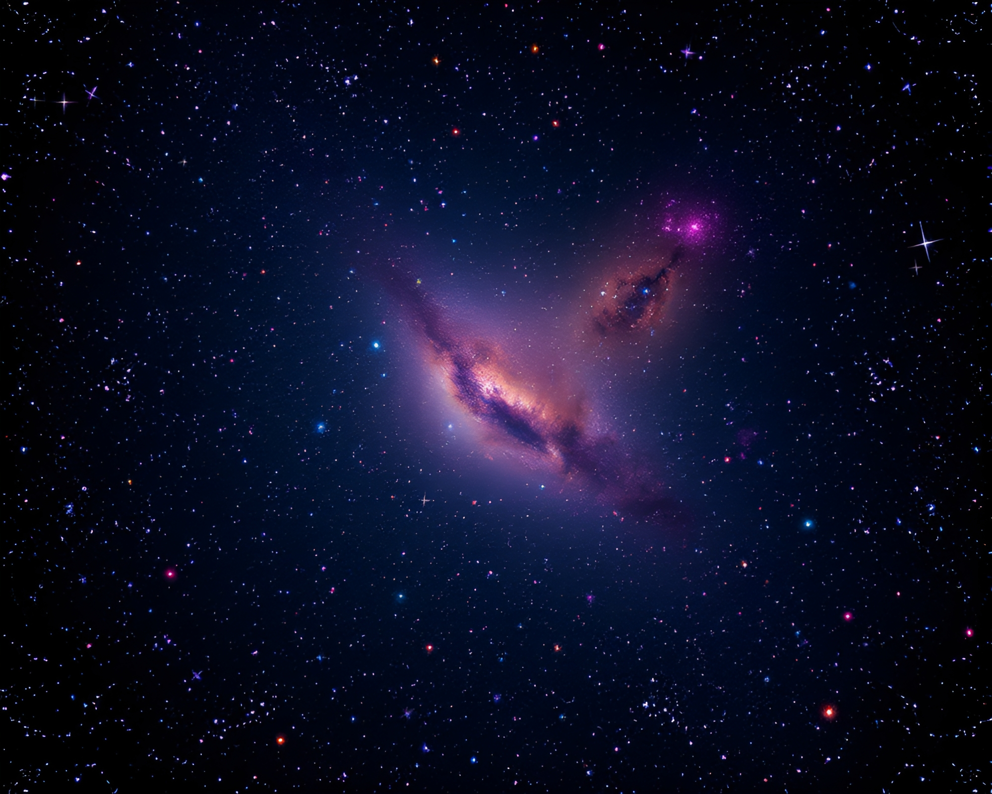 Dazzling Celestial Mosaic: Stars in Cosmic Harmony – free AI stock image