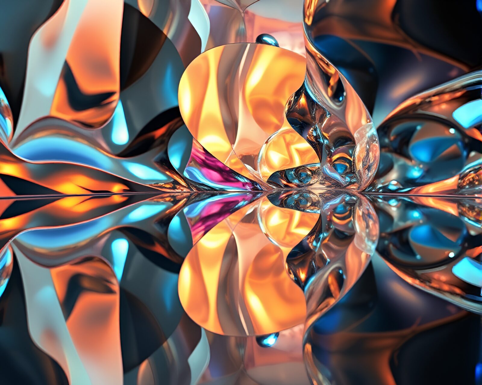 Mesmerizing art deco image with distorted shapes and colors