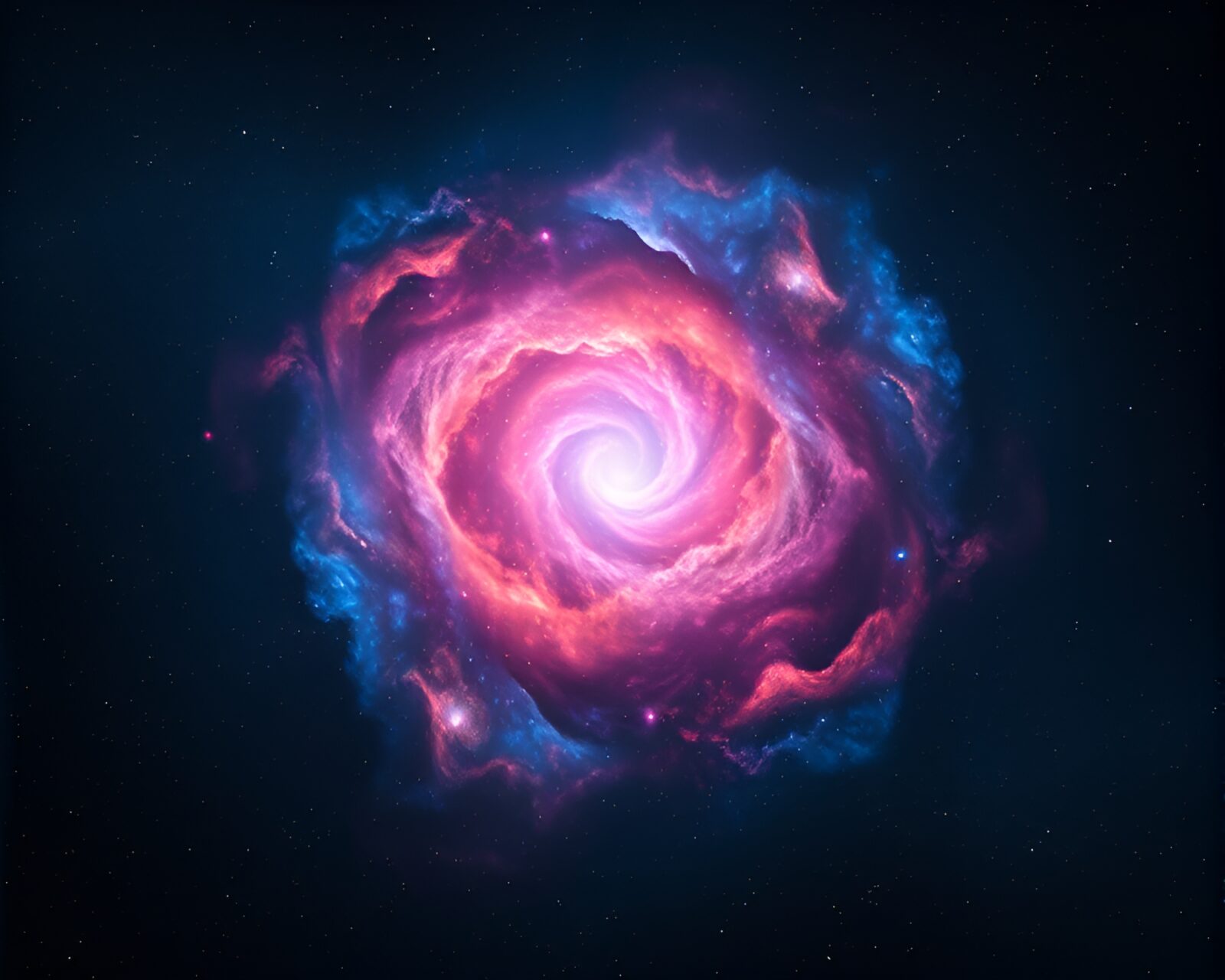 Vibrant cosmic nebula swirl resembling mosaic tile work in space