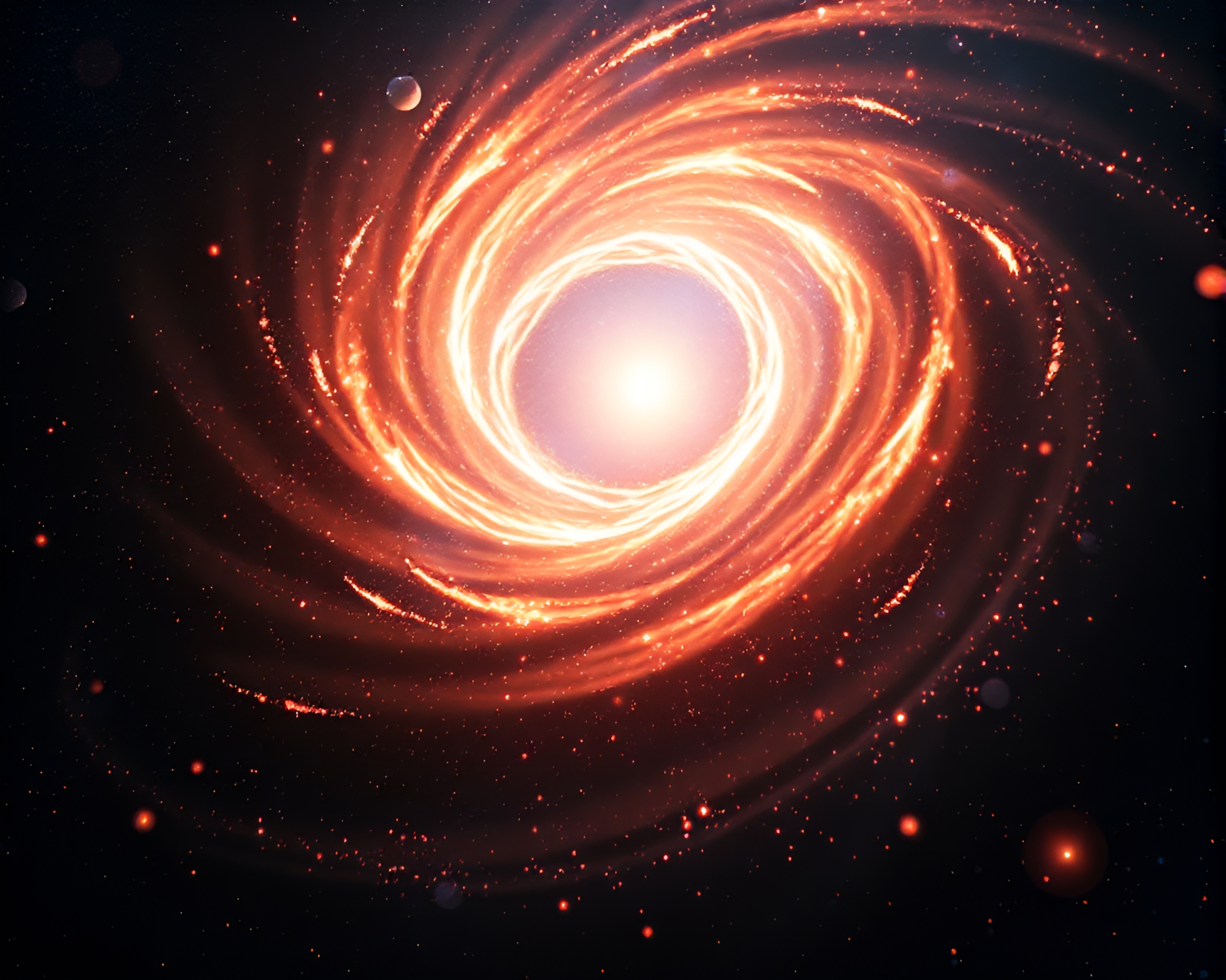 Enigmatic Quantum Vortex Illuminates Cosmic Darkness with Energy – free AI stock image