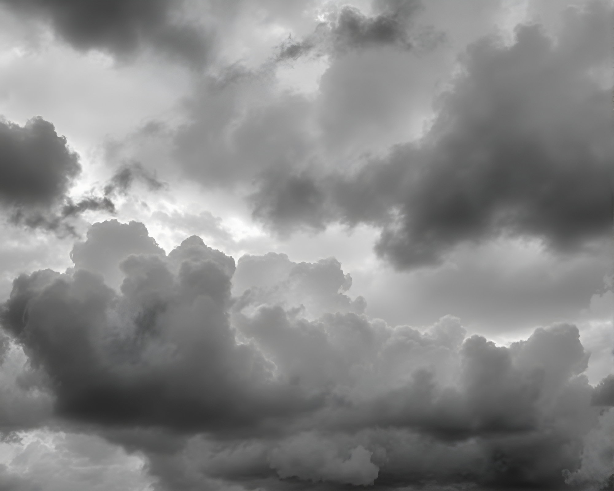 Iron-Colored Clouds: Melancholic Atmosphere in Charcoal Sketch – free AI stock image