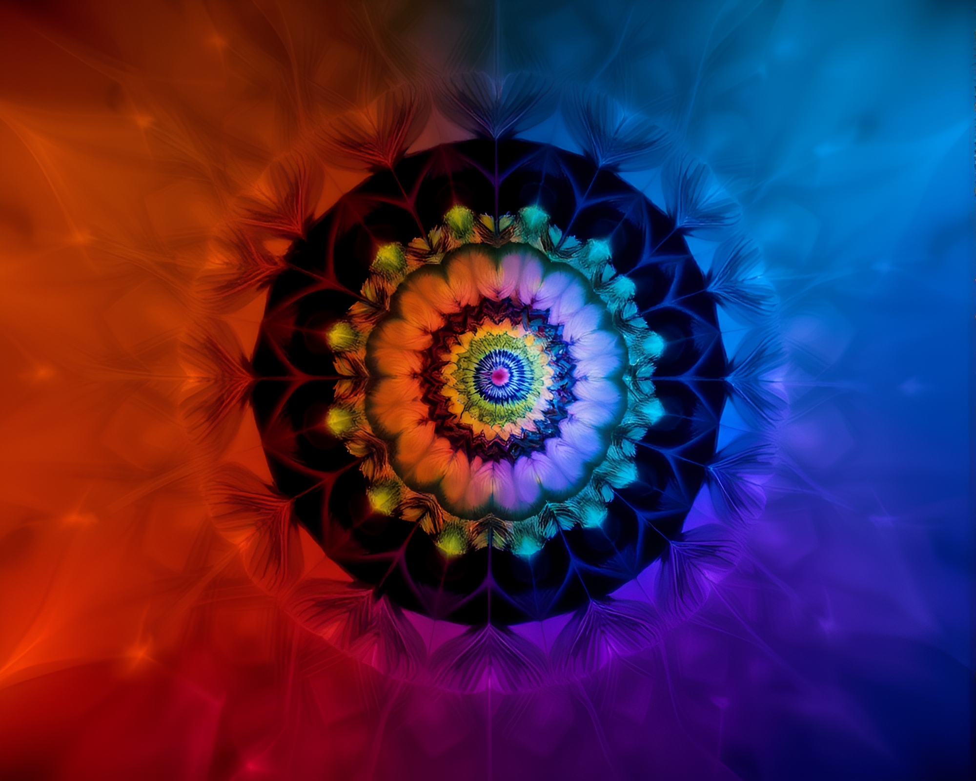 Mesmerizing Fractal Geometry Creates Dreamlike Abstract Art Piece – free AI stock image