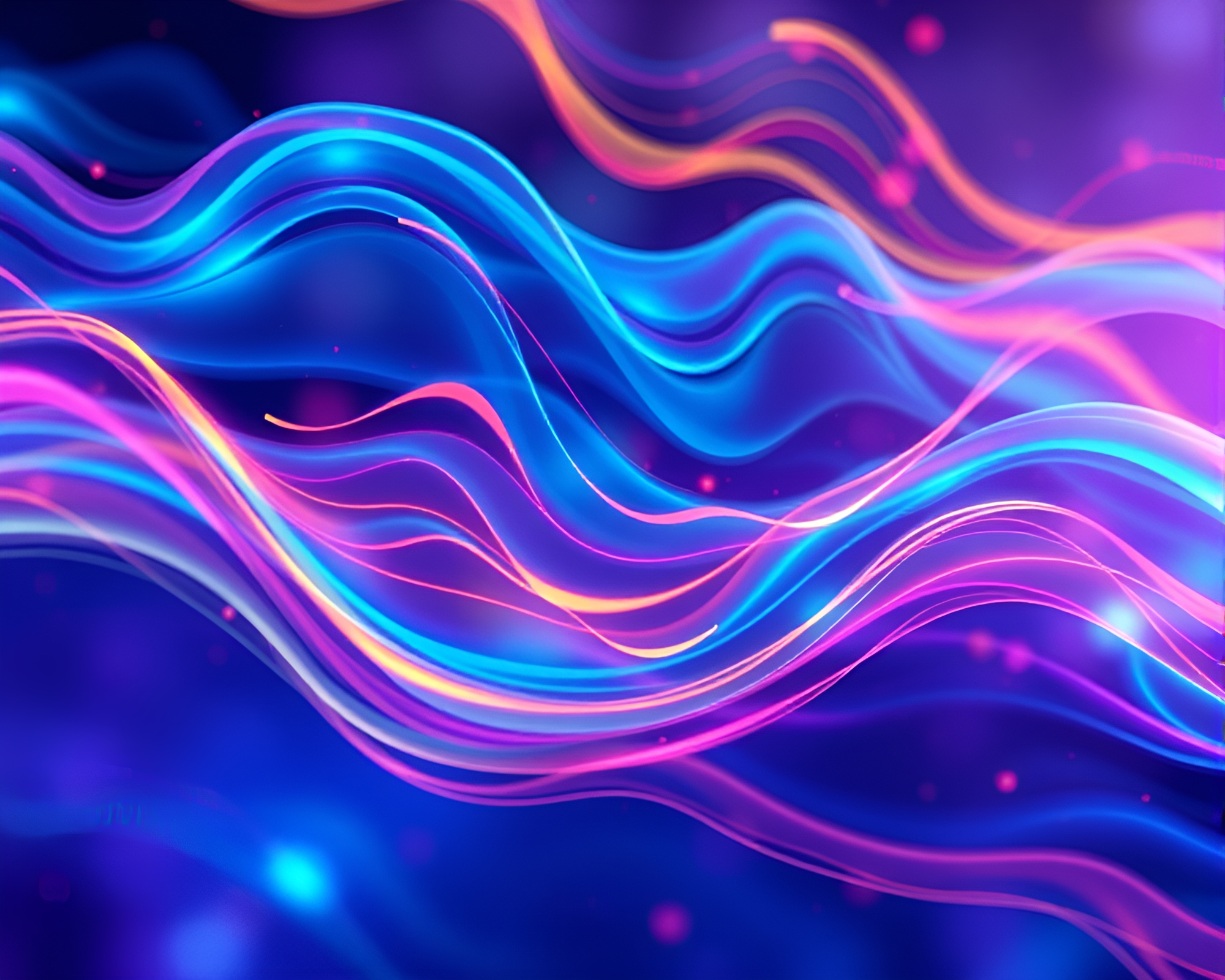 Colorful Reflective Data Stream in Digital Art – free AI stock image