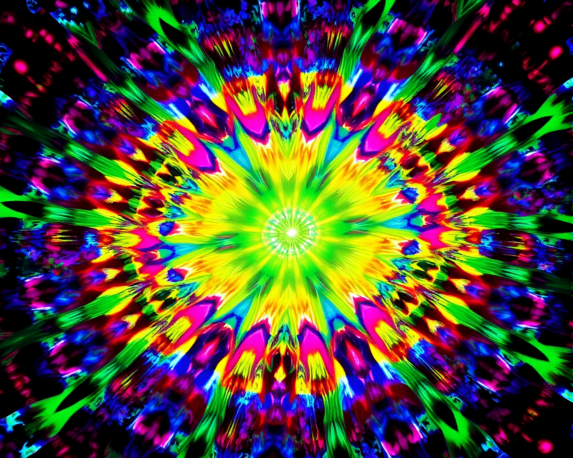 Vibrant and Mesmerizing Kaleidoscopic Modern Art Extravaganza – free AI stock image