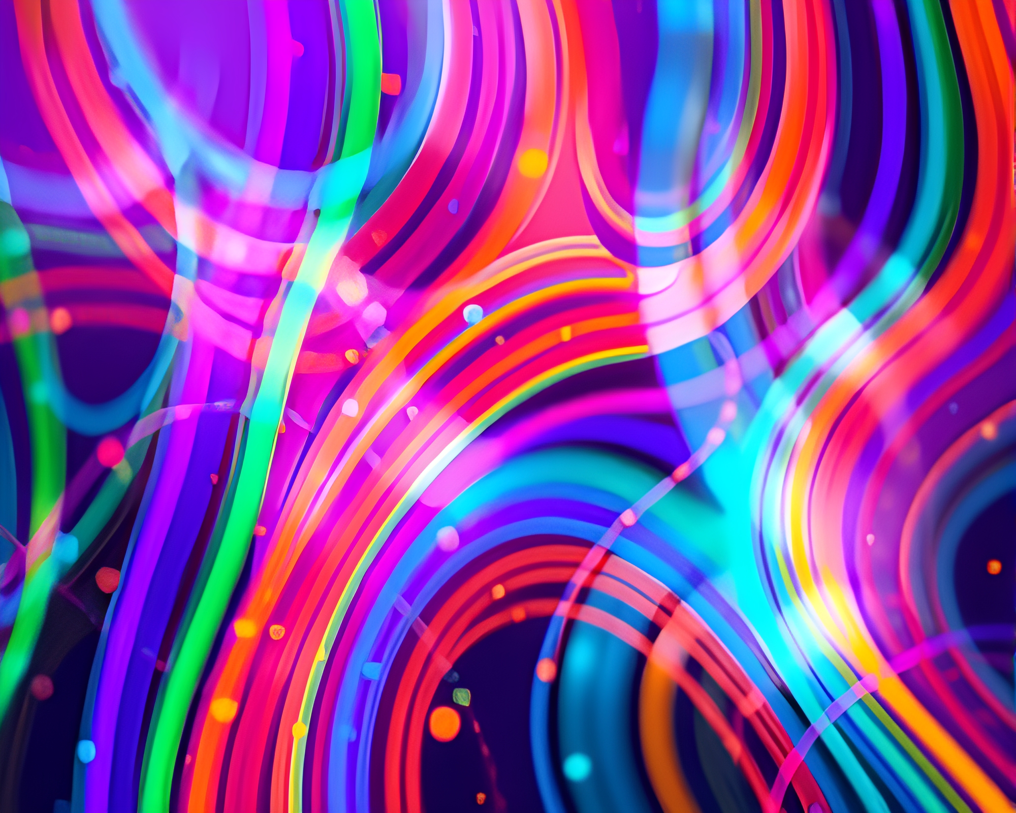 Colorful digital data streams flow in abstract composition – free AI stock image