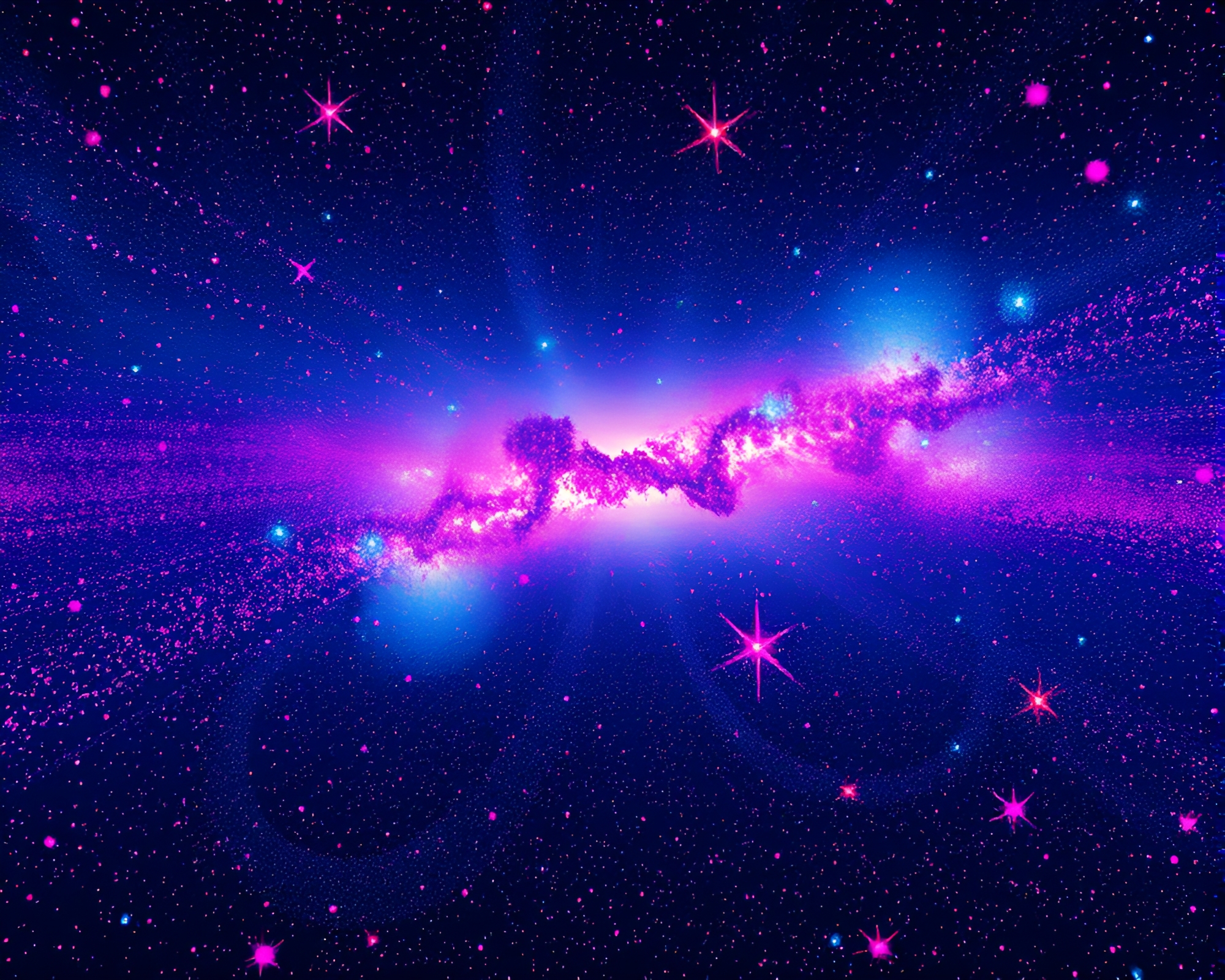 Radiant Pop Art Starfield: A Cosmic Masterpiece – free AI stock image
