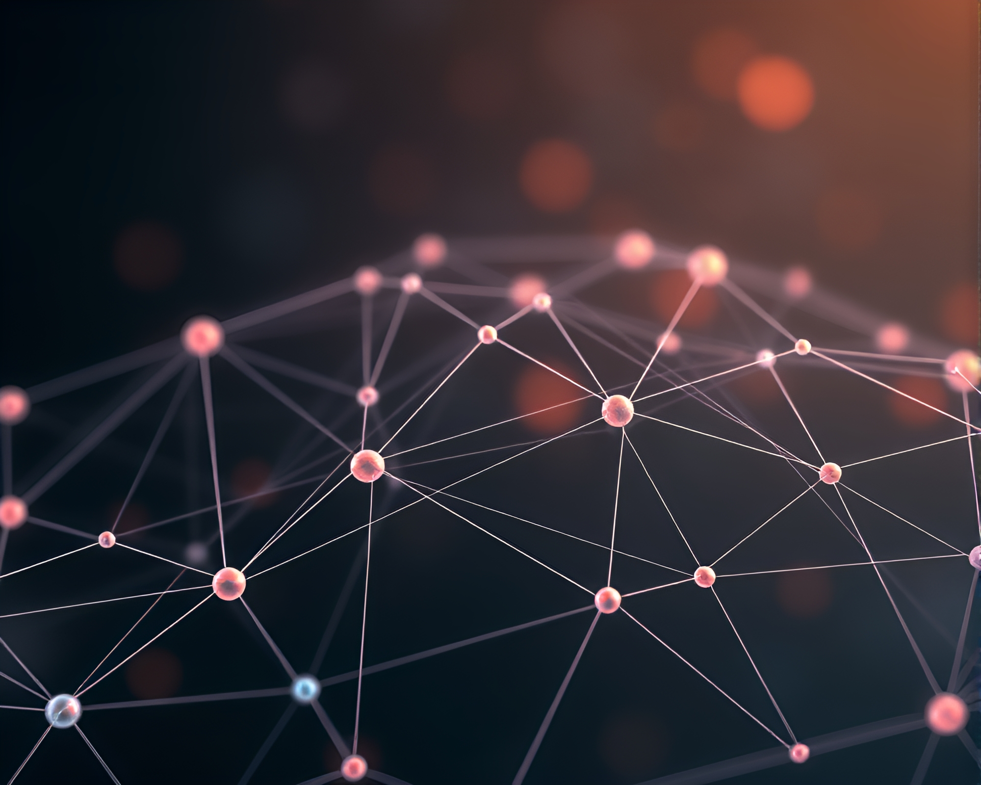 Mesmerizing Quantum Entanglement Webs in Minimalistic Style – free AI stock image