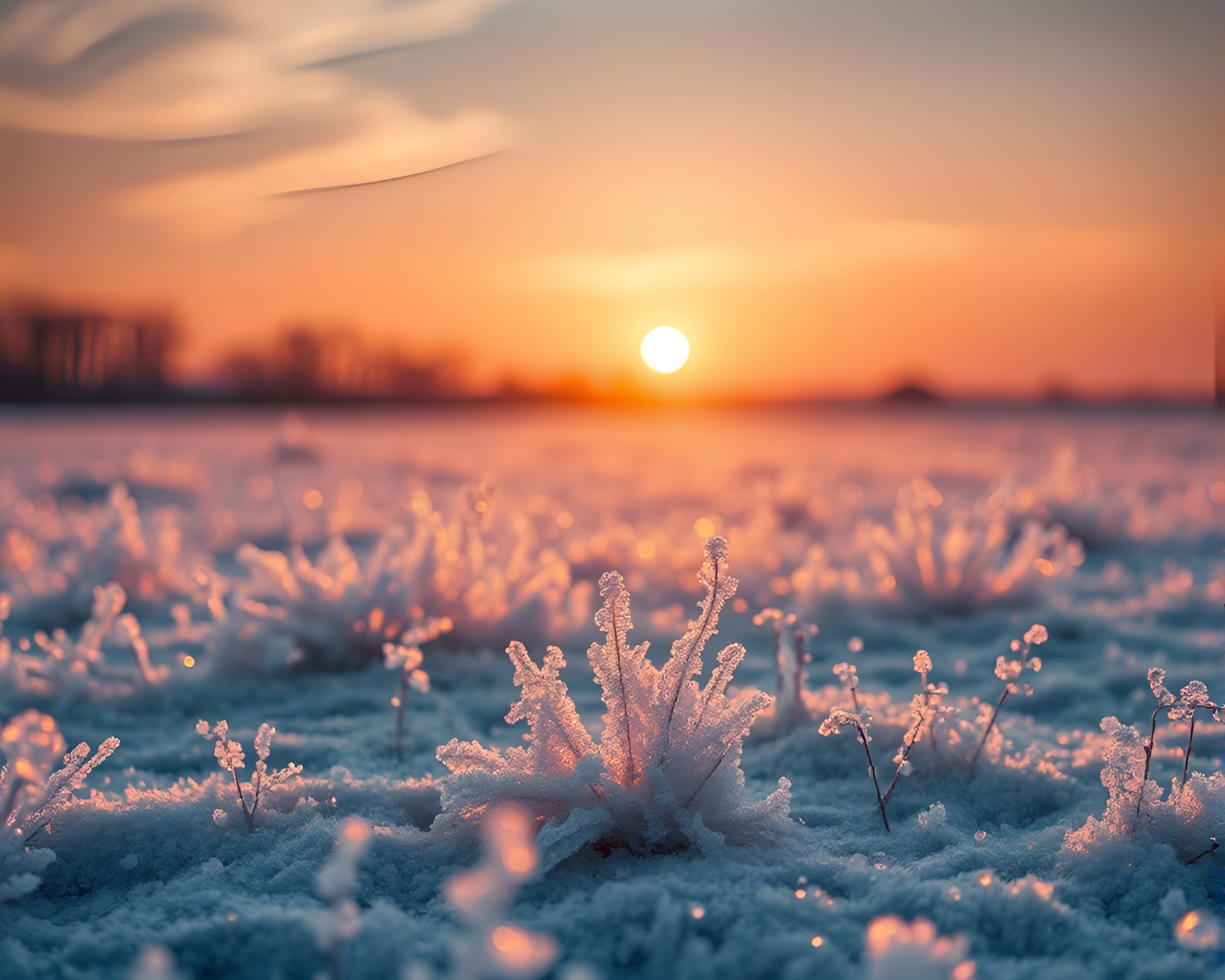 Glistening Frost Plains Transform Into Mystical Art Deco Masterpiece – free AI stock image