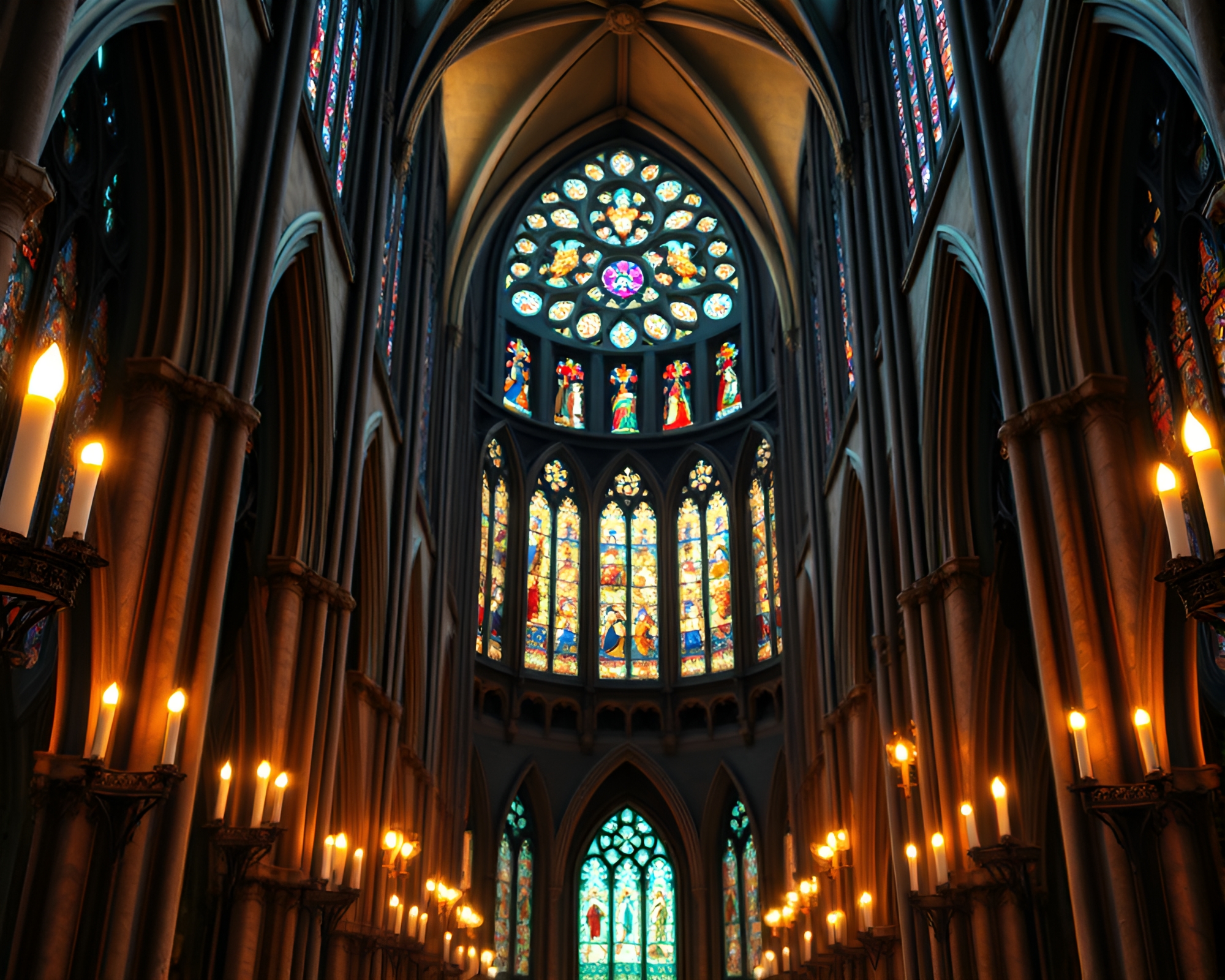 Detailed Gothic Cathedral Interior Revealed Through Macro Photography – free AI stock image