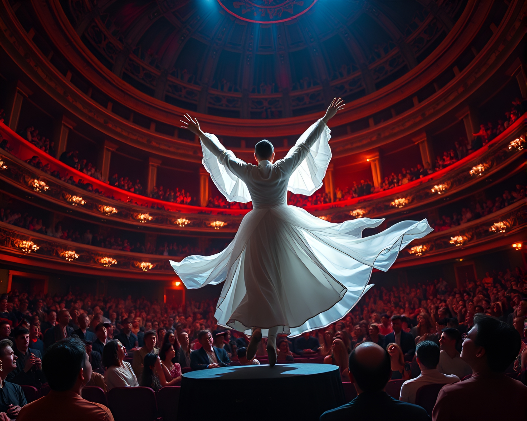 Enchanting Phantom Performance in Magnificent Opera House – free AI stock image