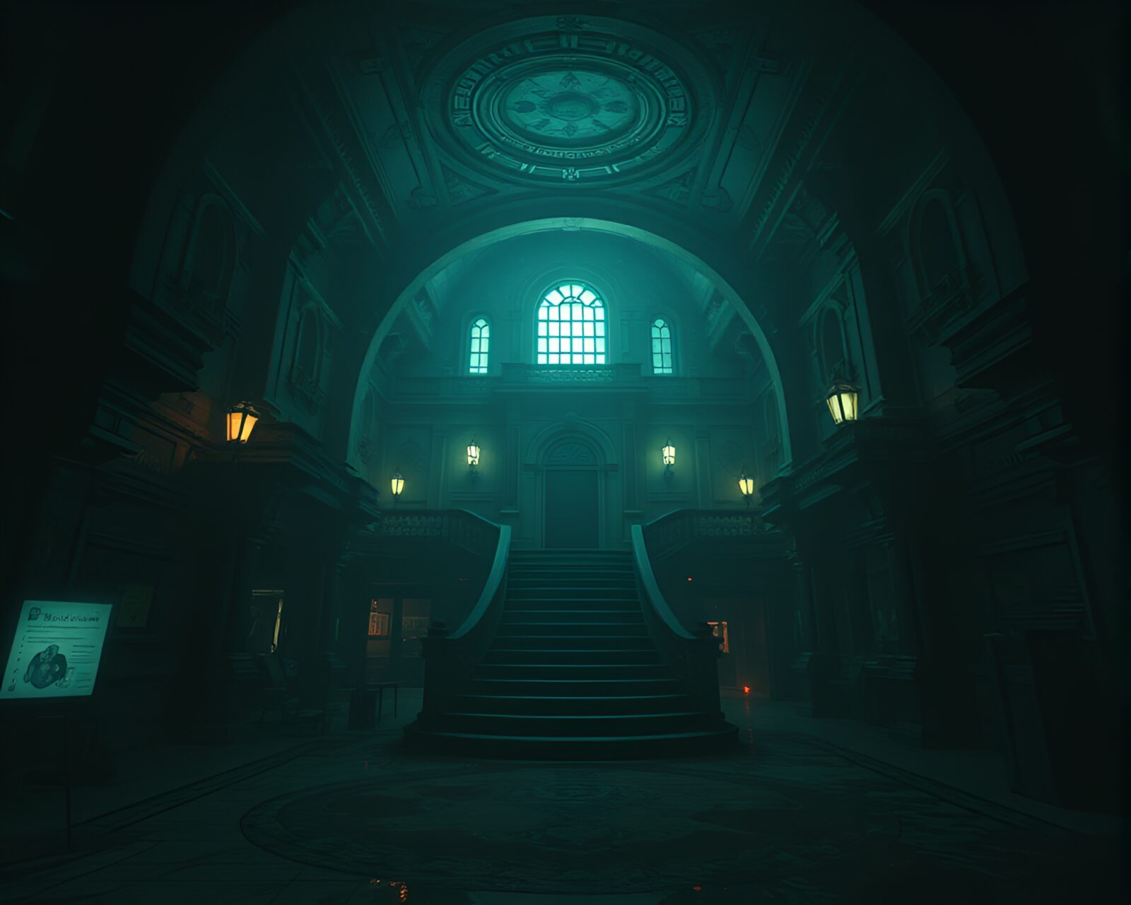 Pixelated scene with haunting beauty in memory palace