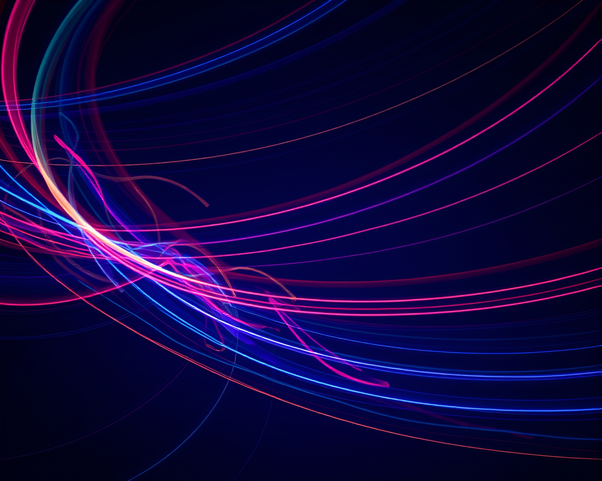Ethereal Kinetic Light Trails Dance: Night Sky Spectacle – free AI stock image