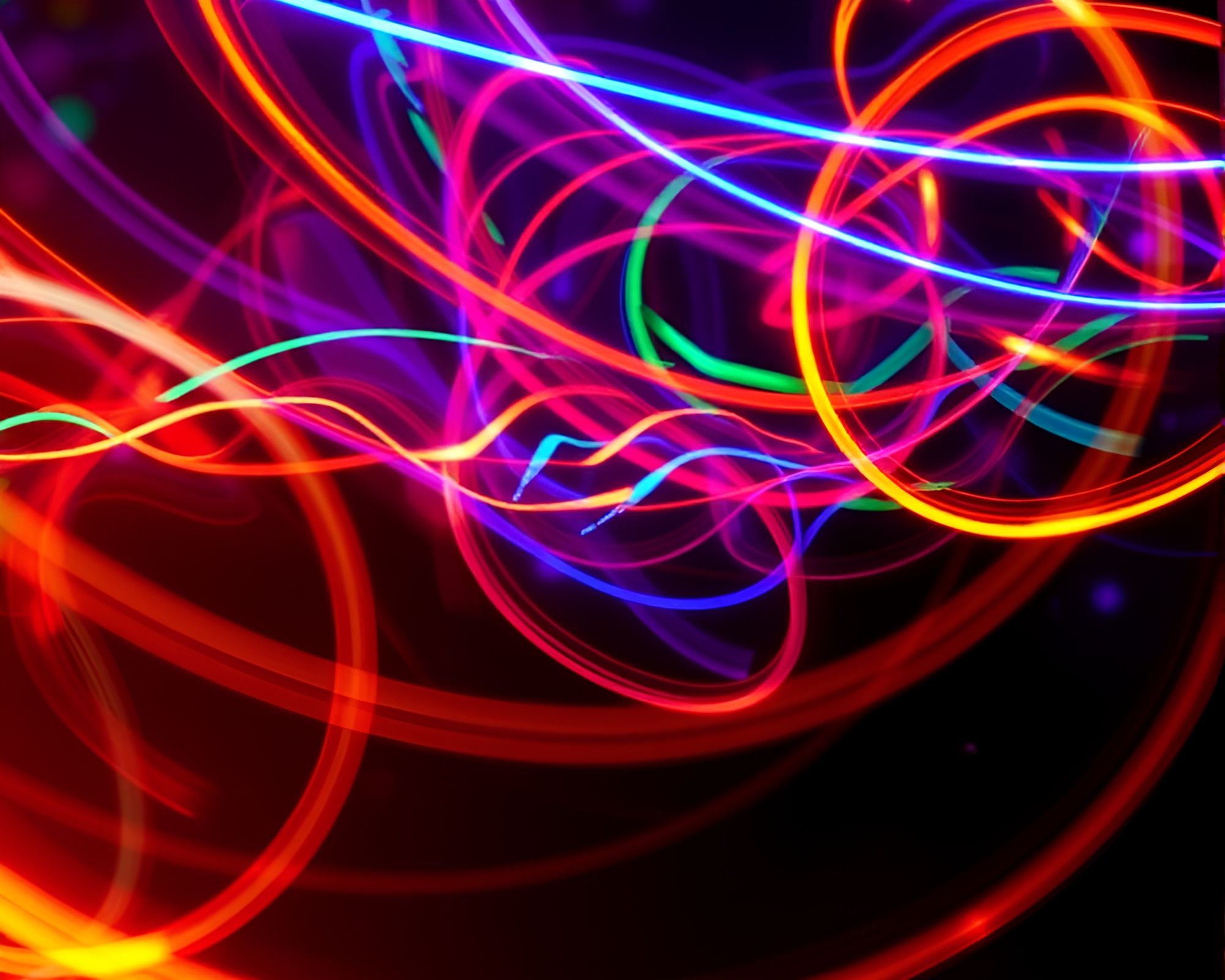 Vibrant Light Trail Dance in the Dark – free AI stock image