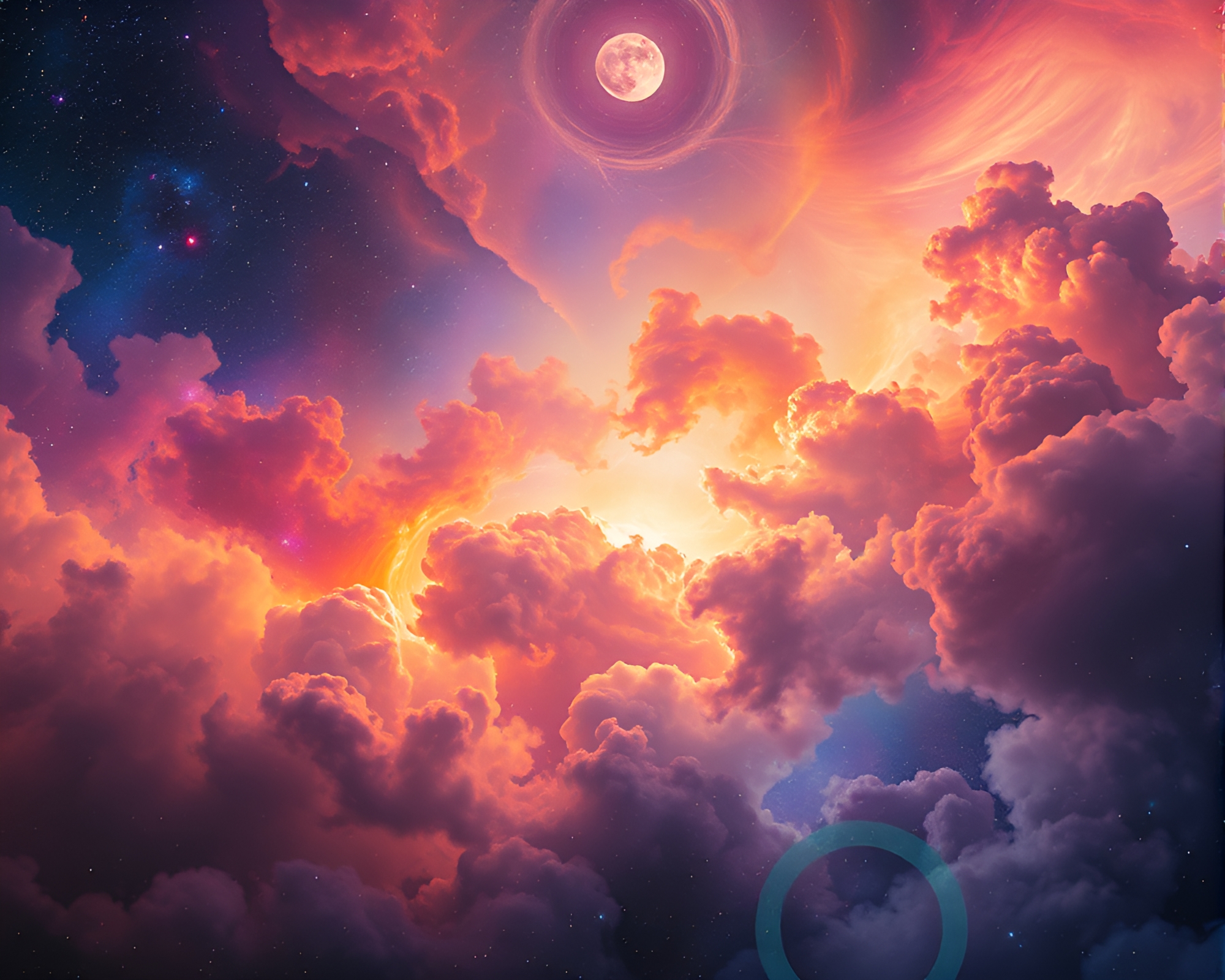 Mesmerizing Cosmic Nebula Dreamscape – free AI stock image