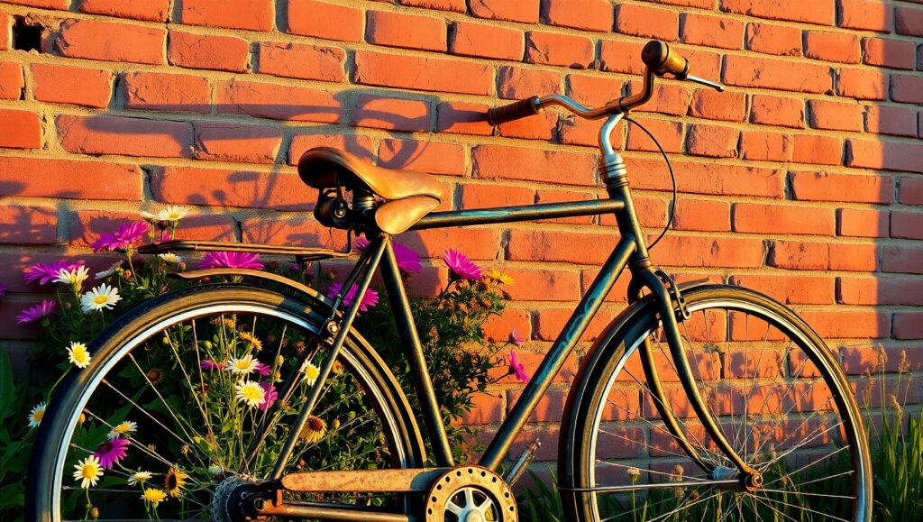 A Bicycle’s Quiet Resilience – free AI stock image