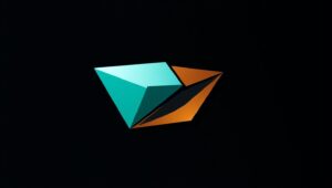 Abstract Connectivity Logo Design – free AI stock image