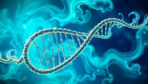 Abstract Interpretations of DNA Structure – free AI stock image