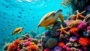 Alive Beneath the Waves – free AI stock image
