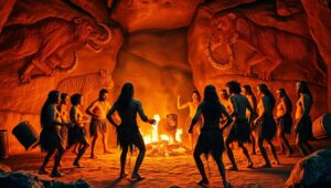 Ancient Ritual Dance Under Stars – free AI stock image