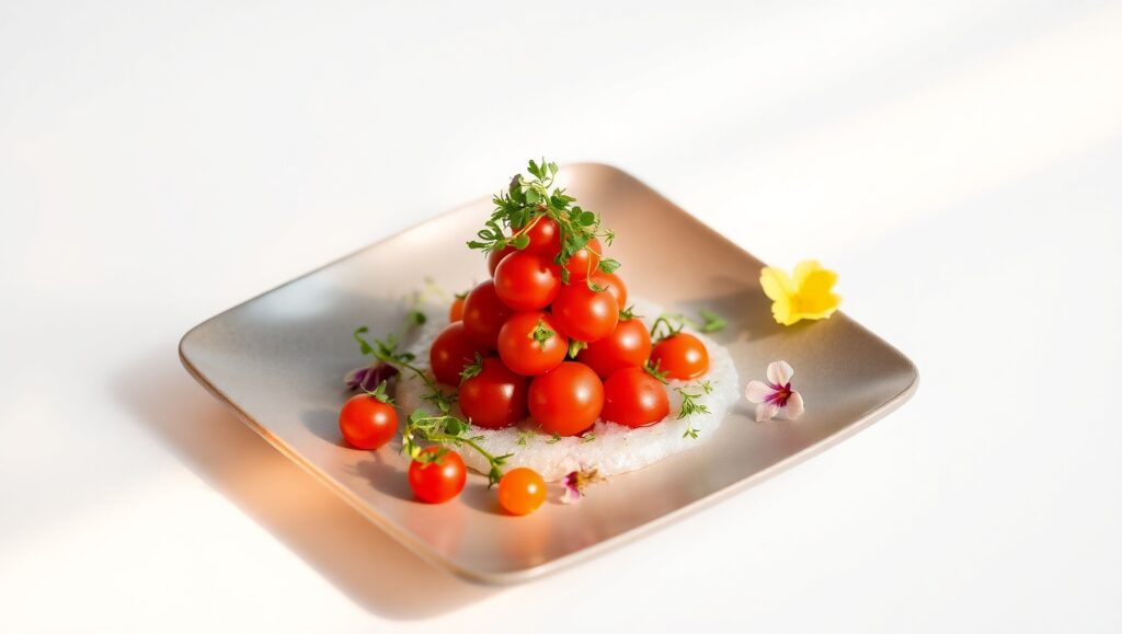 Artful Arrangement of Culinary Delights – free AI stock image