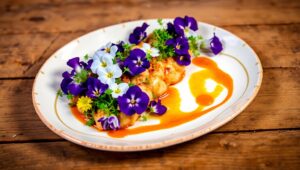 Artful Gourmet Presentation of Nature – free AI stock image