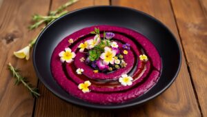 Artful Plate of Culinary Delights – free AI stock image