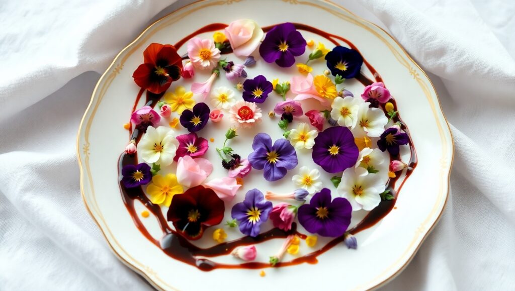 Artistry on a Gourmet Plate B6p – free AI stock image