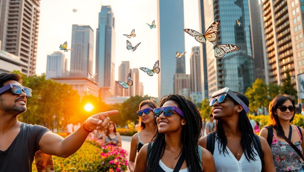 Augmented Nature in City Parks – free AI stock image