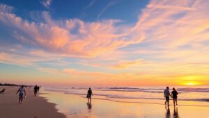 Beach Transformations Over Time – free AI stock image