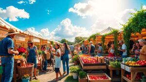 Bountiful Farmers Market Delight – free AI stock image