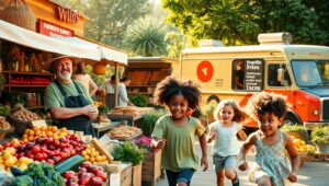Bountiful Harvest at the Market – free AI stock image