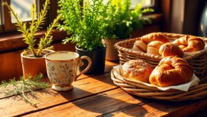 Café Serenity with Artisan Coffee – free AI stock image