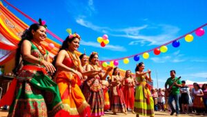Celebrating Cultures at the Festival – free AI stock image