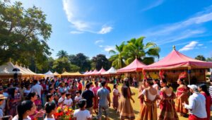 Celebration of Cultures in Harmony – free AI stock image