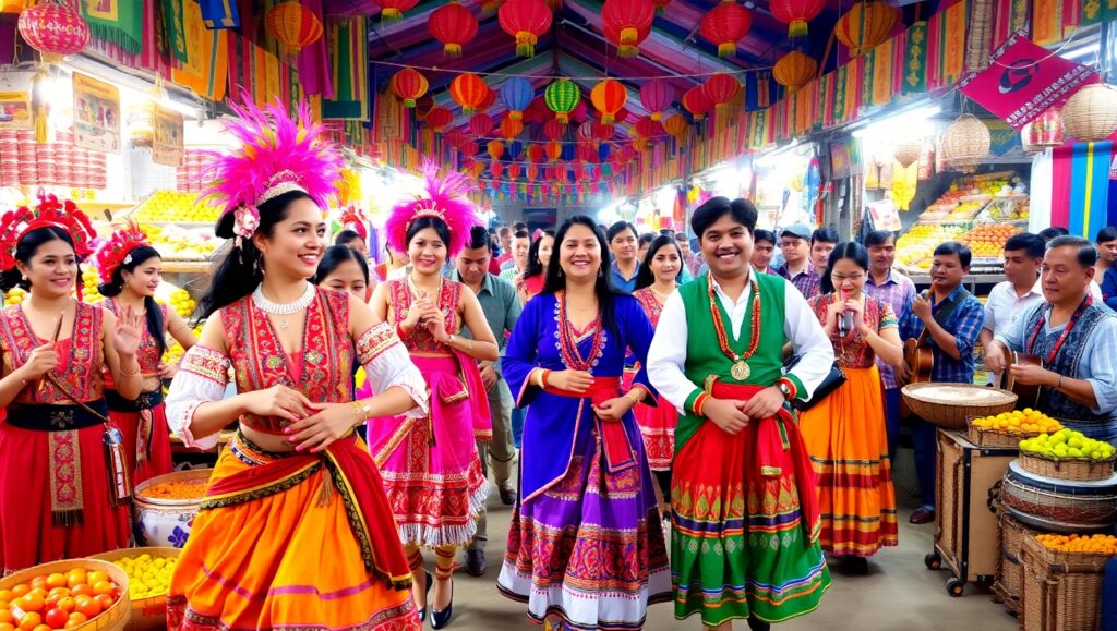 Celebration of Traditional Attire – free AI stock image
