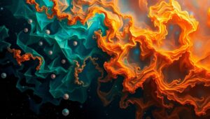 Celestial Geometry in Motion – free AI stock image