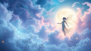 Celestial Harmony in Nature’s Embrace S7L – free AI stock image