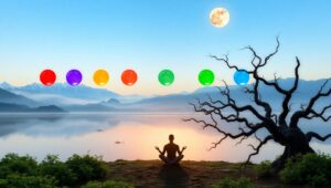 Chakras by the Mystic Lake – free AI stock image