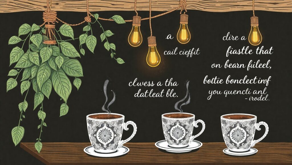 Chalkboard Café Inspiration – free AI stock image