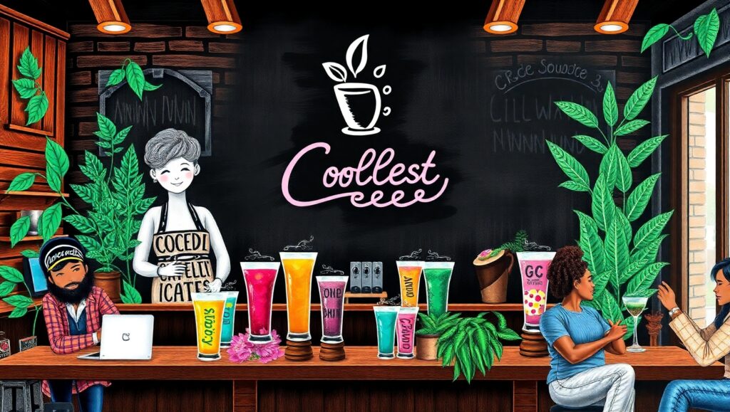 Chalkboard Coffee Shop Vibes – free AI stock image